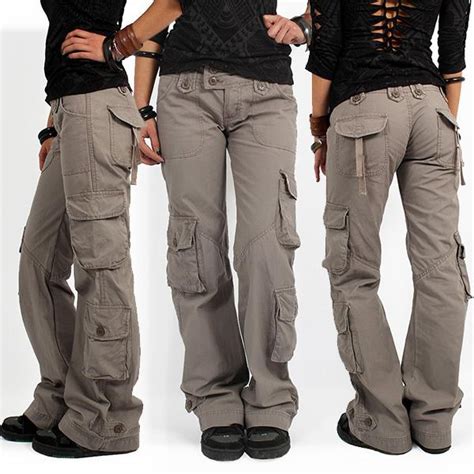 Multi-pocket Baggy Trousers Flared Cargo Pants – Pure Fit Story