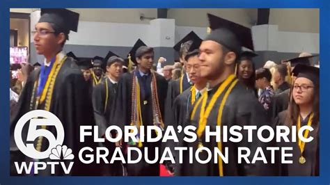 Florida's high school graduation highest in state history - YouTube