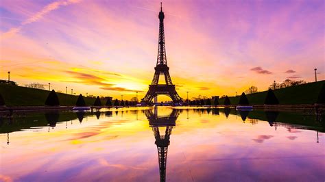 Eiffel Tower sunset wallpaper - Themes10.win