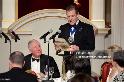 Prince Charles, Prince of Wales listens to a speech by the Lord Mayor... News Photo - Getty Images