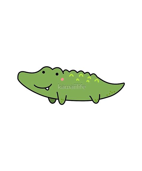 Kawaii Crocodile Sticker by kawaiilife | Cute animal drawings, Cute animal illustration, Kawaii