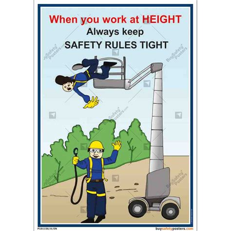 Working At Height Poster Amat