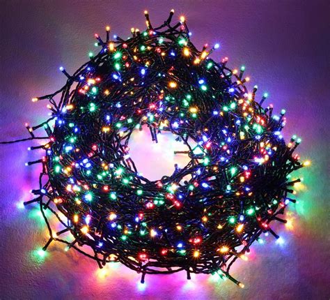 Christmas Concepts® 1000 Multi Colour Super Bright LED Multi Function String Lights - Indoor ...