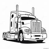Semi Truck Coloring Page 5930 4716 sketch template