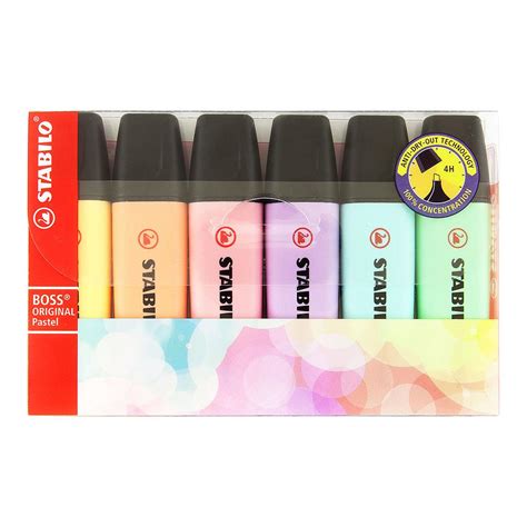 Stabilo Boss Original Highlighter Pastel 6 set | Markersnpens.com