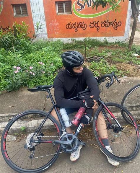 Ajith Kumar Cycling in Hyderabad