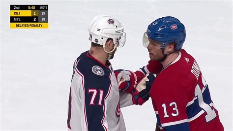 Nick Foligno vs. Max Domi Fight (Feb. 19, 2019) - YouTube