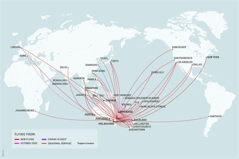 Qantas Flight Map