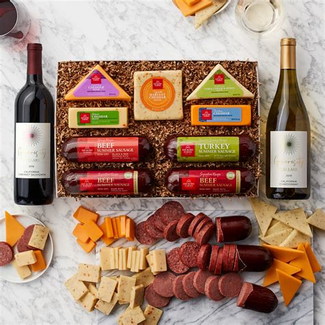 Cheese & Sausage Lover's Wine Gift Set | Hickory Farms