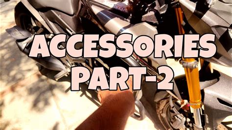 HONDA CB300F ACCESSORIES PART - 2 (Detailed Explanation) || AR9AV - YouTube