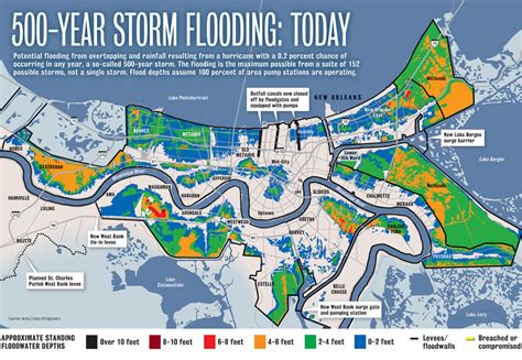 NorthWest Carrollton, New Orleans: Flood Maps: Katrina and "today".