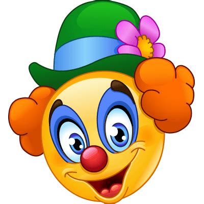 Clown Smiley | Funny emoticons, Funny emoji, Birthday greetings funny