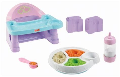 Amazon.com: Fisher-Price Servin' Servin' Surprises High Chair Set: Toys ...