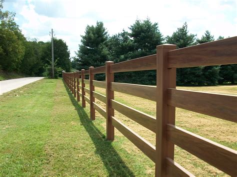 4 Rail Vinyl Ranch Fence Mocha Walnut Color Httpwww intended for proportions 3472 X 2604 ...