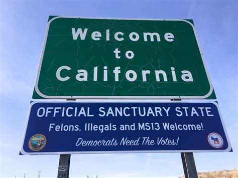 Welcome to California - official sanctuary state