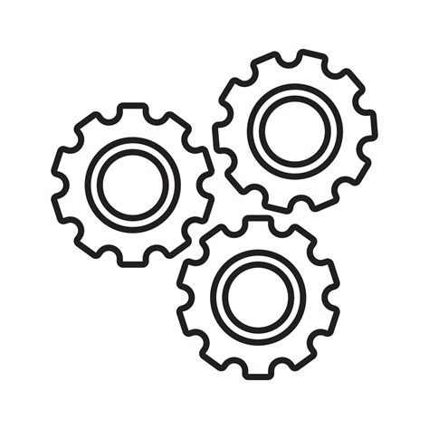 gear icon vector 24397707 Vector Art at Vecteezy