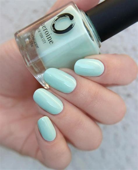 acrylic nail art that look beautiful. #acrylicnailart | Mint nails, Green nails, Mint nail polish