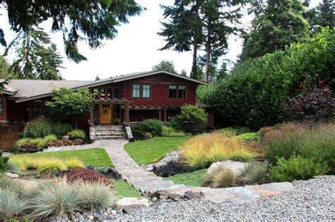 How to Help Your Home Fit Into the Landscape | Craftsman landscaping, Landscape design, Garden ...