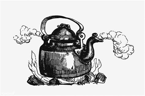 Vintage kettle illustration | Free download under CC Attribu… | Flickr