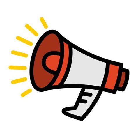 Megaphone Loudspeaker Bullhorn Announcement Alert | Clip art, Megaphone, Loudspeaker