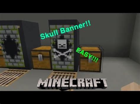 How to make a SKULL BANNER!!! (Minecraft) - YouTube