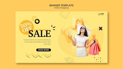 Free PSD | Banner template online shopping