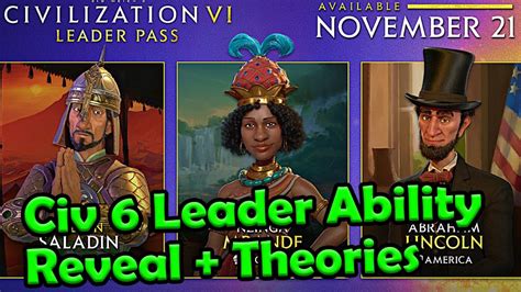 Civ 6 Leader Ability Revealed + Theories For Civ 6 DLC - YouTube