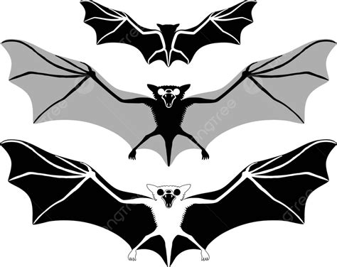 Halloween Batsvector Set Element Art Vector, Set, Element, Art PNG and ...