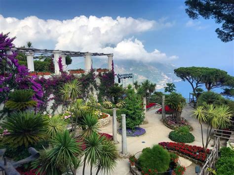 Ravello Italy. The most beautiful gardens Ive ever seen. A view overlooking the Amalfi coast in ...