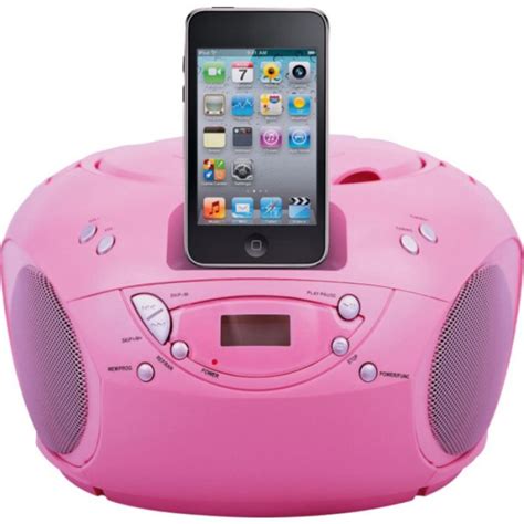 Bush Portable CD Player with iPod Docking - Pink - CD Players ...