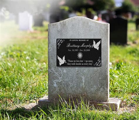 Buy Personalized Memorial Granite Stone,Headstones for Graves,Garden ...