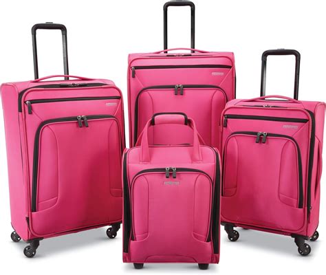 American Tourister 4 Kix Expandable Softside Luggage Set with Spinner ...