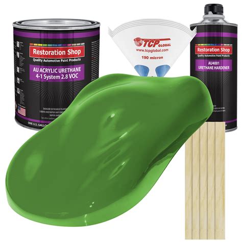 Vibrant Lime Green Gallon Kit Single Stage ACRYLIC URETHANE Car Auto Paint Kit - Walmart.com