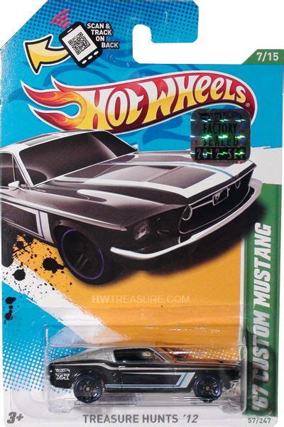 ’67 Custom Mustang Hot Wheels 2012 Treasure Hunt - HWtreasure.com | Hot wheels toys, Hot wheels ...