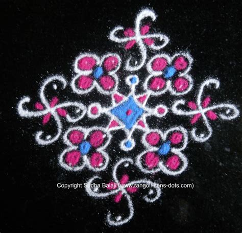 9 dots or pulli kolangal | Kolam by Sudha Balaji