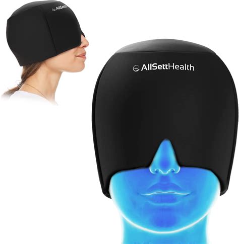 AllSett Health Form Fitting Migraine Relief Ice Head Wrap | Headache ...