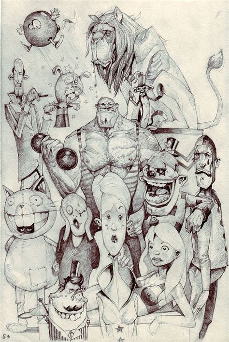 circus characters by Jastorama | Character drawing, Drawing sketches, Circus characters