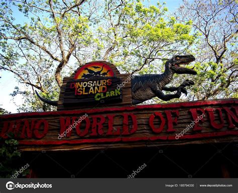 Attractions inside the Dinosaur Island at the Clark Picnic Grounds in ...