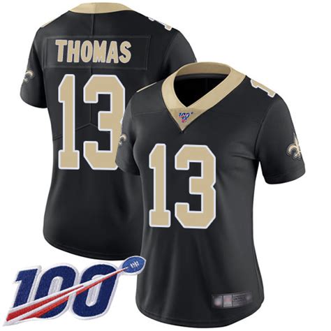 cheap nfl youth football jerseys Women\’s New Orleans Saints #13 Michael Thomas Black Team Color ...