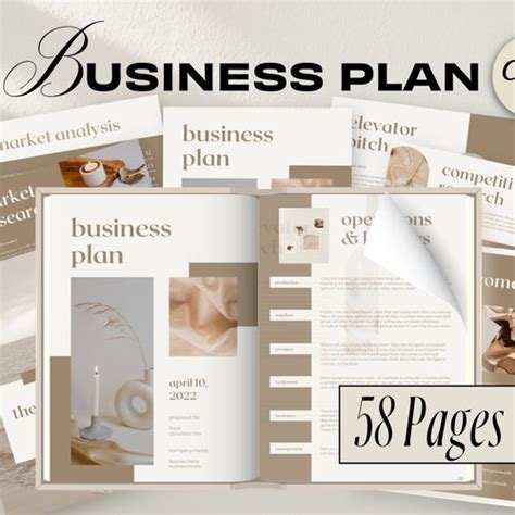 Canva Business Plan Template Startup Business Plan and - Etsy