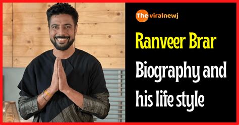 Ranveer Brar Biography (Chef) age, career, gf, Wife, Net Worth, family ...