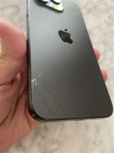 iPhone 15 Pro Max back glass shattered : r/iphone