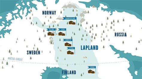 Lapland Map | Lapland Holidays | Iglu Ski | Lapland holidays, Lapland, Map