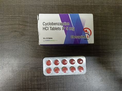 Cyclobenzaprine 5 mg Tablet at Rs 1890/box | Cyclobenzaprine Hydrochloride in Nagpur | ID ...