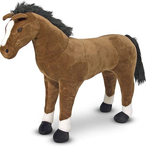 Super Saturday Melissa amp Doug Giant Horse Lifelike Stuffed Animal ...