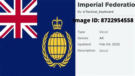 British Imperial Federation Roblox ID Flags - YouTube