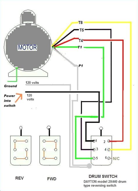 Single Phase Reversing Motor Wiring Diagrams