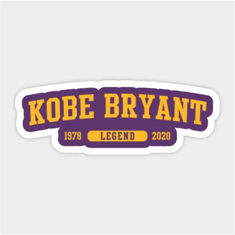 kobe bryant - Kobe Bryant - Sticker | TeePublic