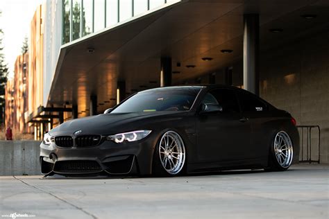 Stanced Blacked Out Bmw Series Shod In Contrasting Chrome Rims | My XXX ...