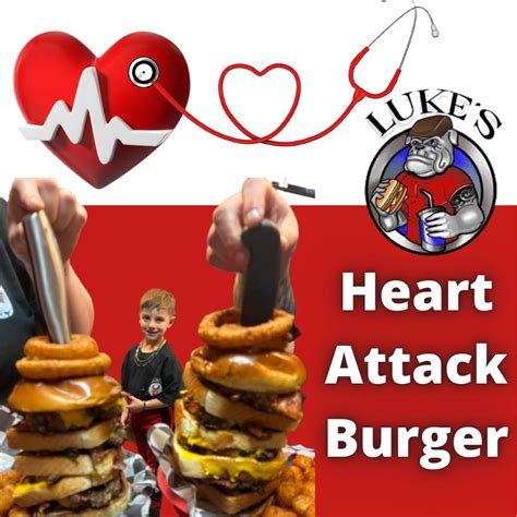 Luke's Breakfast and Burgers Heart Attack Burger Challenge — Da Garbage ...